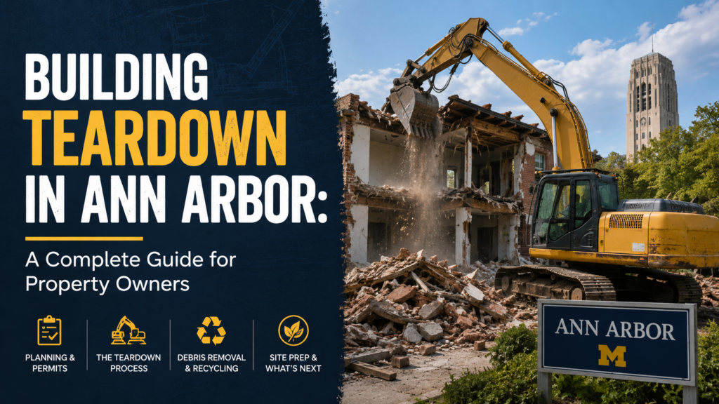 Building Teardown in Ann Arbor: A Complete Guide for Property Owners